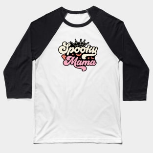 Spooky Mama Halloween Design Baseball T-Shirt